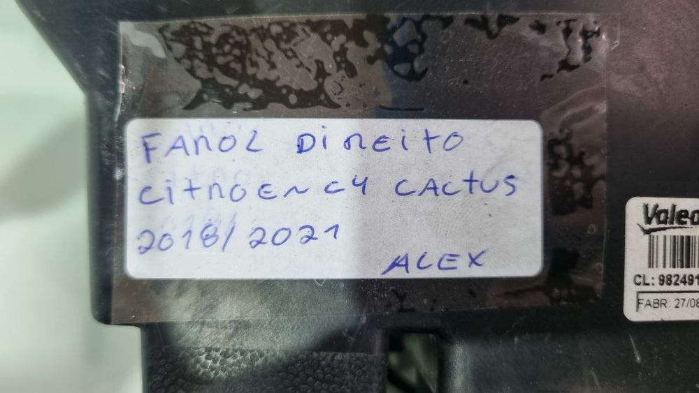 Farol Dir Citroen C4 Cactus 2018/2021 Usado