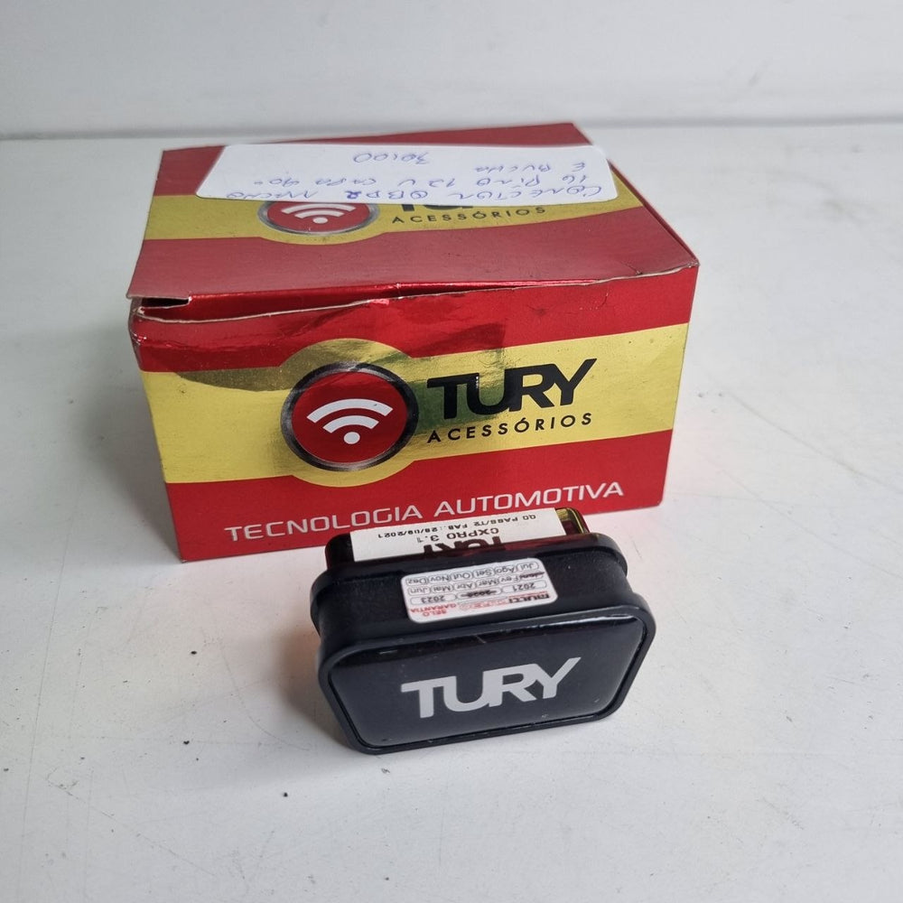 Conector OBD2 Macho 16 Pinos 90° com Bucha Tury CXPRO 3.1 Universal Novo