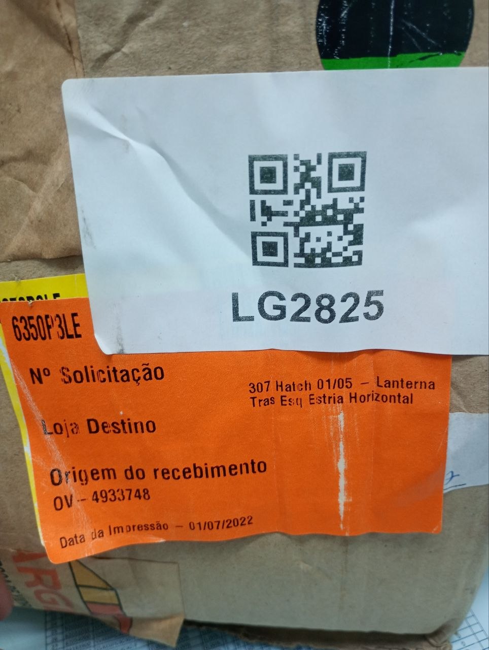 Lanterna Tras Esq Peugeot 307 Hatch 2001/2005