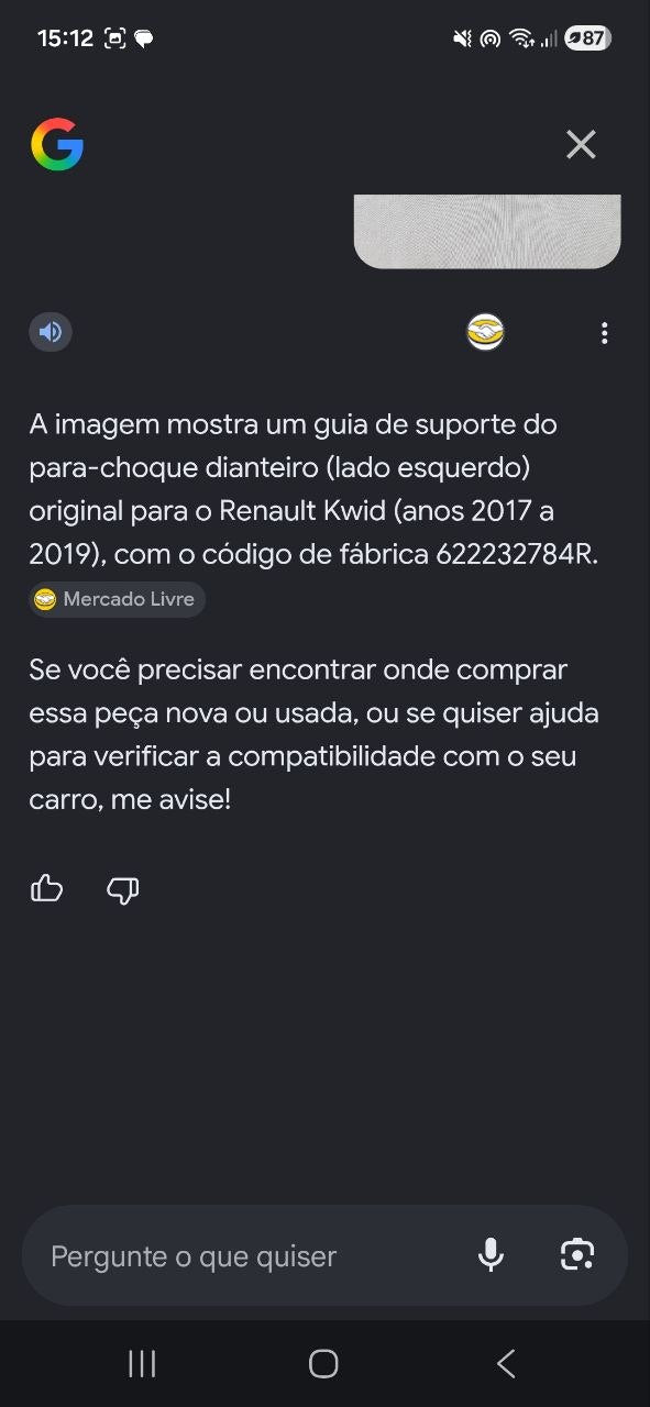 Suporte Para-choque Diant Dir Renault Kwid 2017/2024