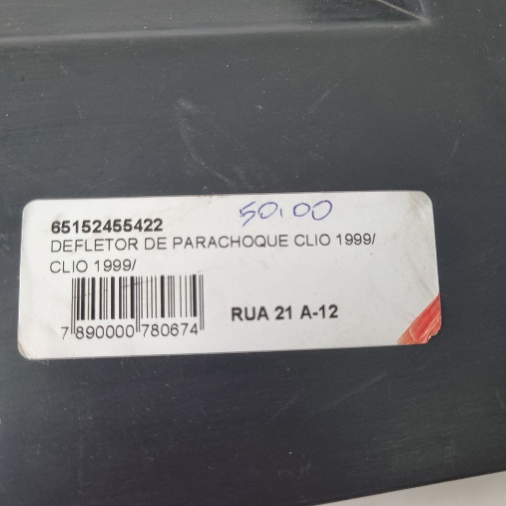 Defletor Parachoque Dianteiro Renault Clio 1999/ Novo