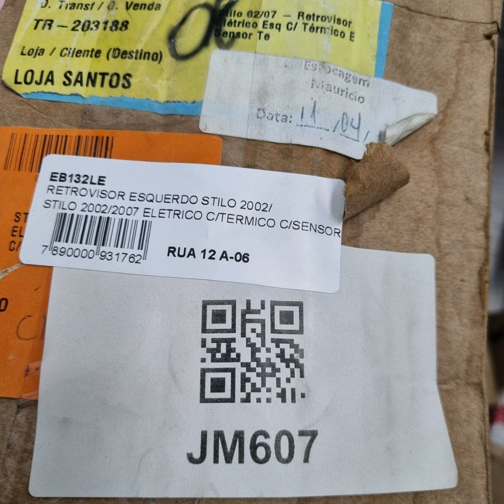 Retrovisor Esq Elétrico C/Térmico C/Sensor Fiat Stilo 2002/2007