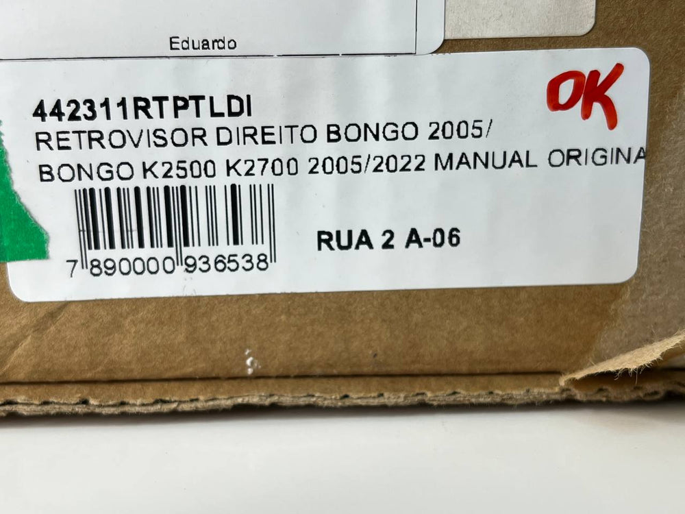 Retrovisor Dir Kia Bongo K2500 K2700 2005/2022