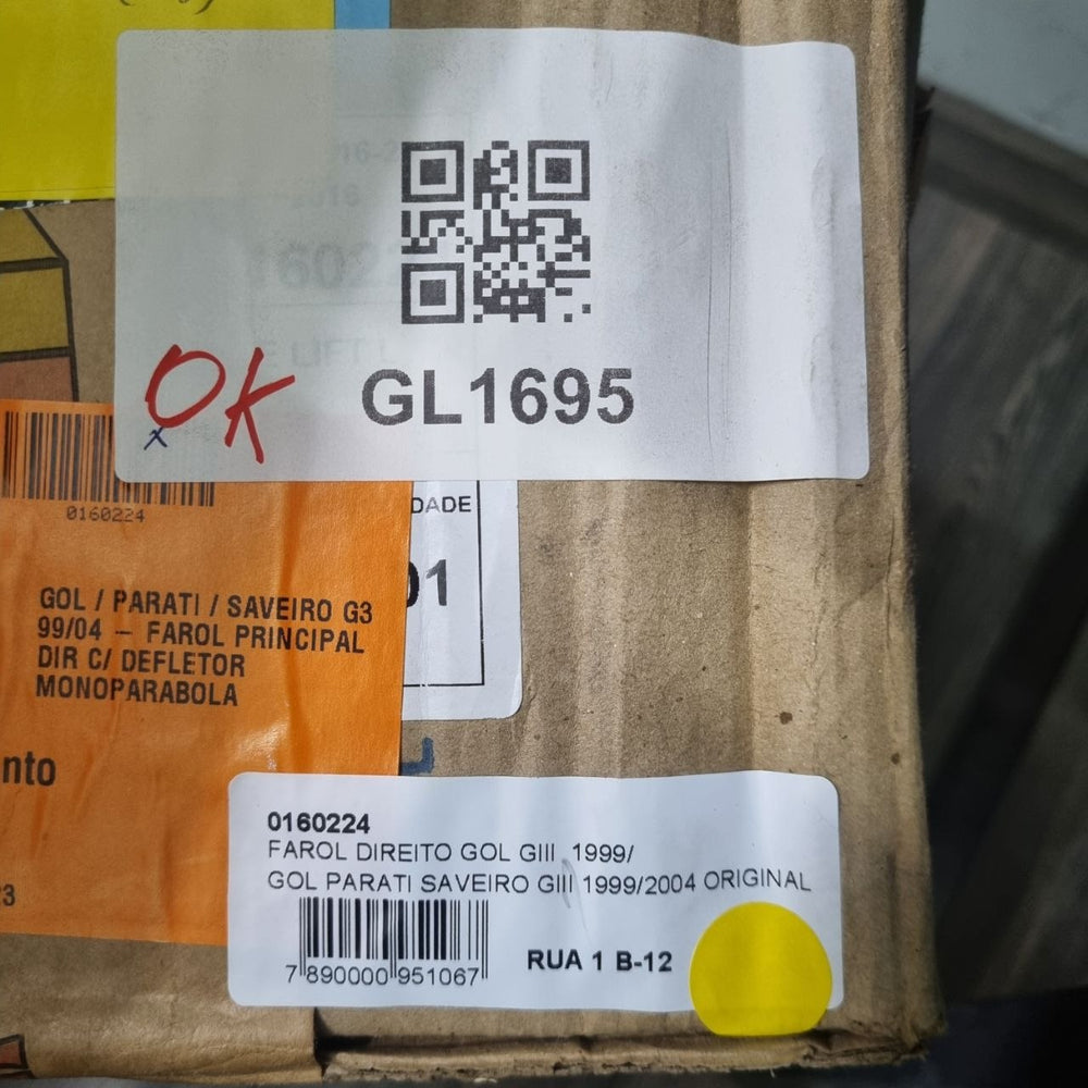 Farol Diant Dir Volkswagen Gol/Parati/Saveiro G3 1999/2004