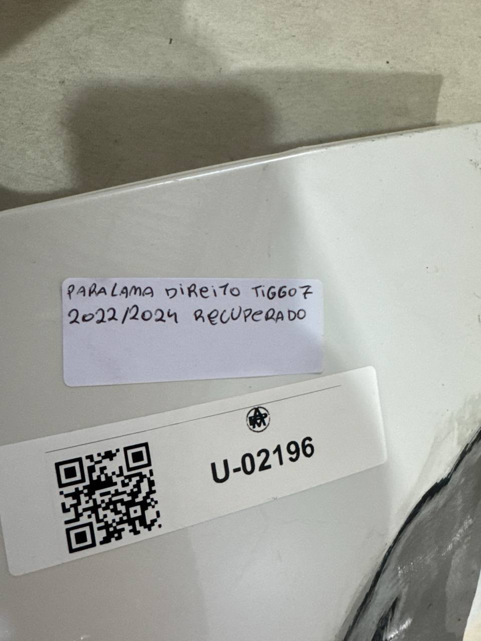 Paralama Dir Chery Tiggo 7 2022/2024 Usado