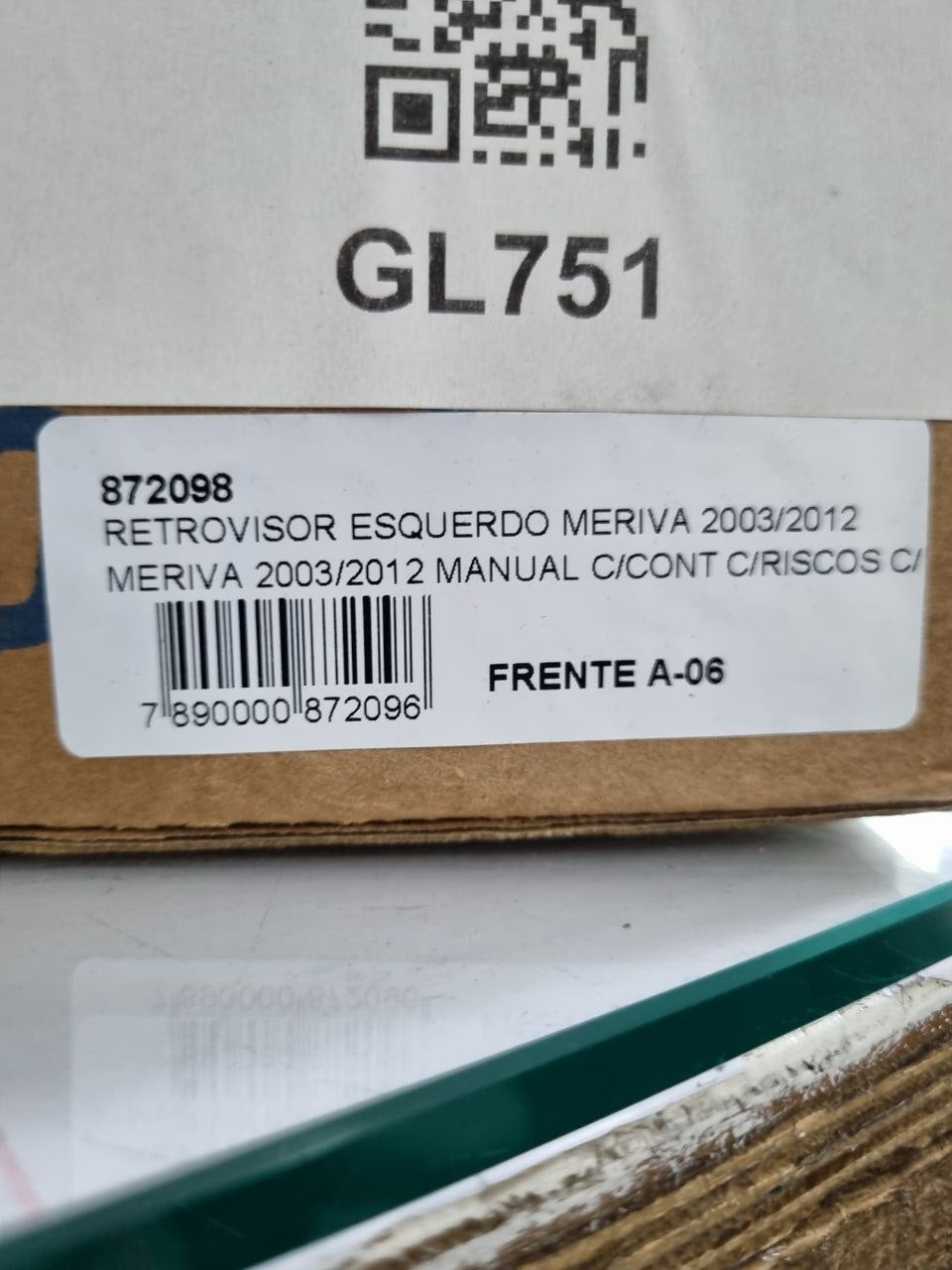 Retrovisor Esquerdo Chevrolet Meriva 2003/2012