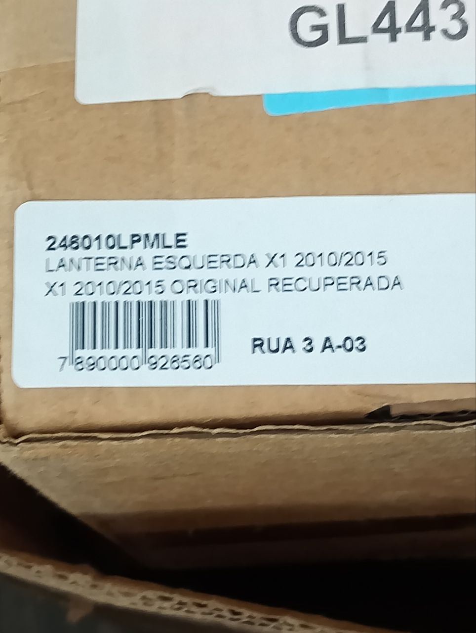 Lanterna Tras Esq Tampa BMW X1 2010/2015