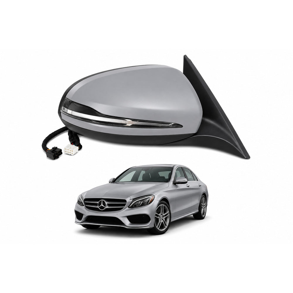 Retrovisor Direito Original Mercedes Classe C C180 C200 C250 Elétrico Retrátil C/Pisca LED 2015 2016 2017 2018