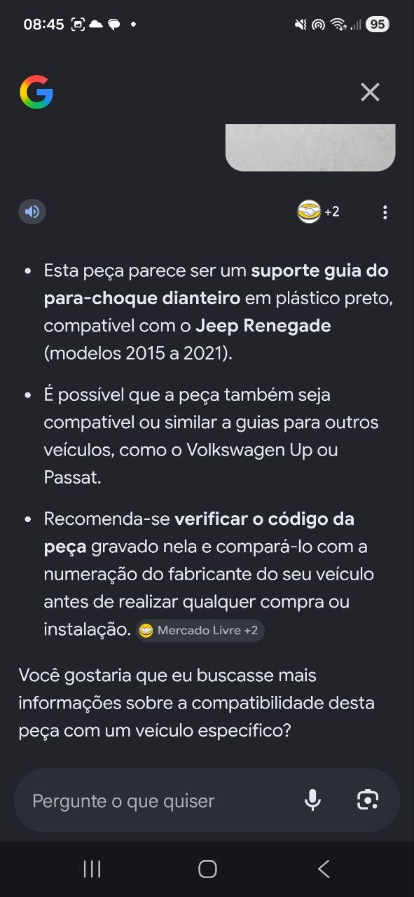 Guia Suporte Para-choque Diant Dir Volkswagen up! 2014/2022