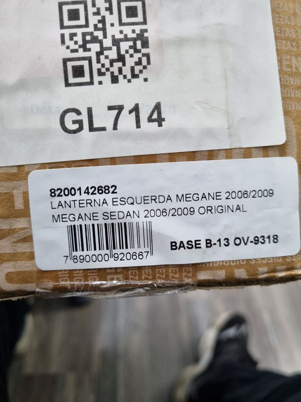 Lanterna Tras Esq Renault Megane Sedan 2006/2009
