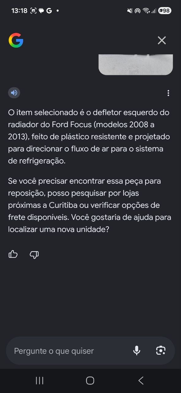 Defletor Radiador Esq Ford Focus 2008/2013