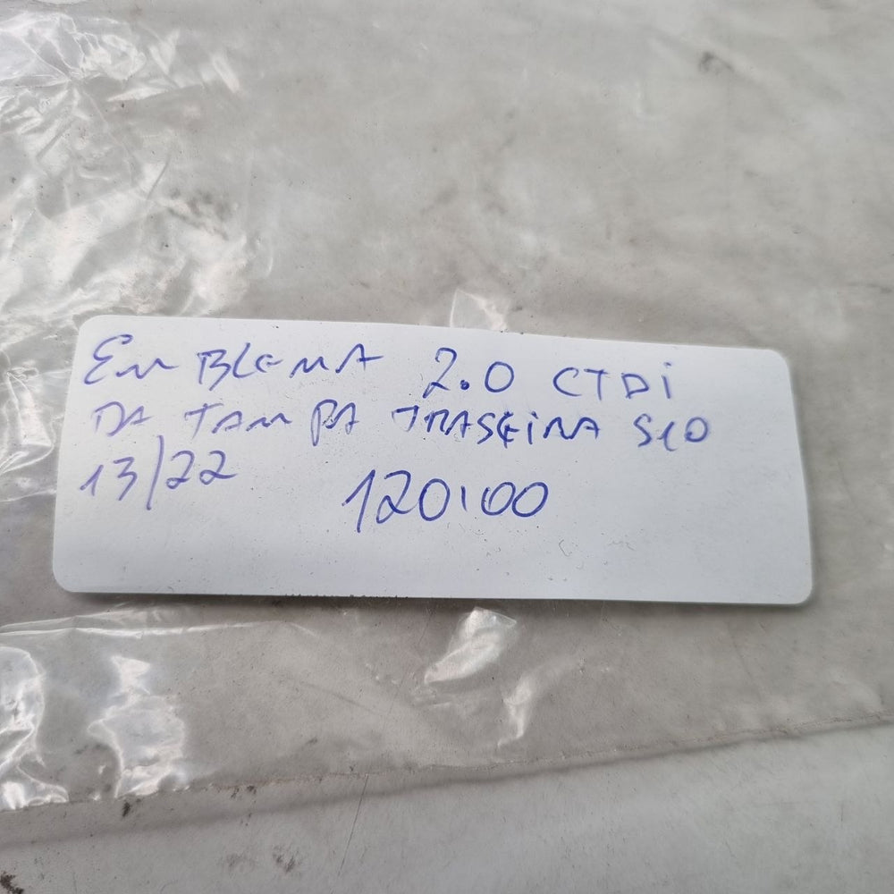Emblema 2.8 CTDI Tampa Traseira Chevrolet S10 2013/2022 Novo