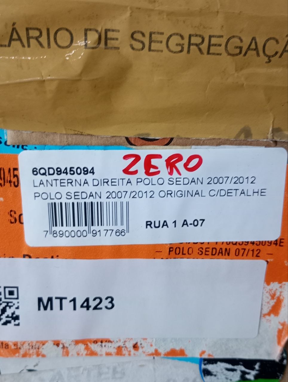 Lanterna Tras Dir Volkswagen Polo Sedan 2007/2012