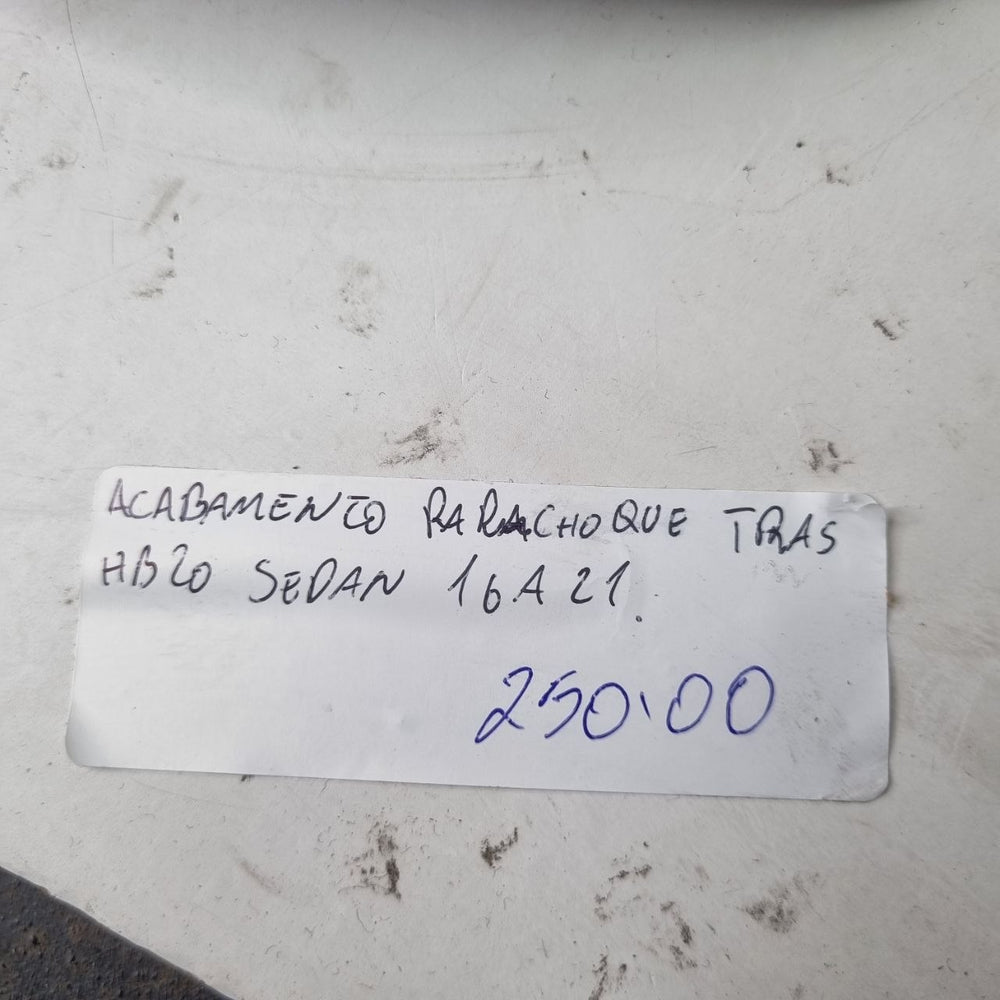 Acabamento Parachoque Traseiro Hyundai HB20 Sedan 2016/2021 Usado