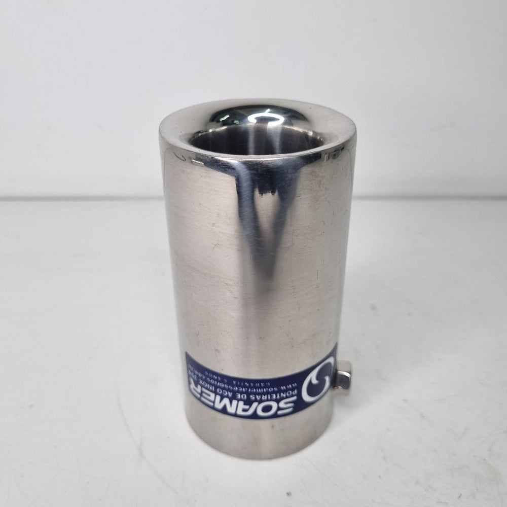 Ponteira Escapamento Redonda Universal Soamer Aço Inox 304 Nova