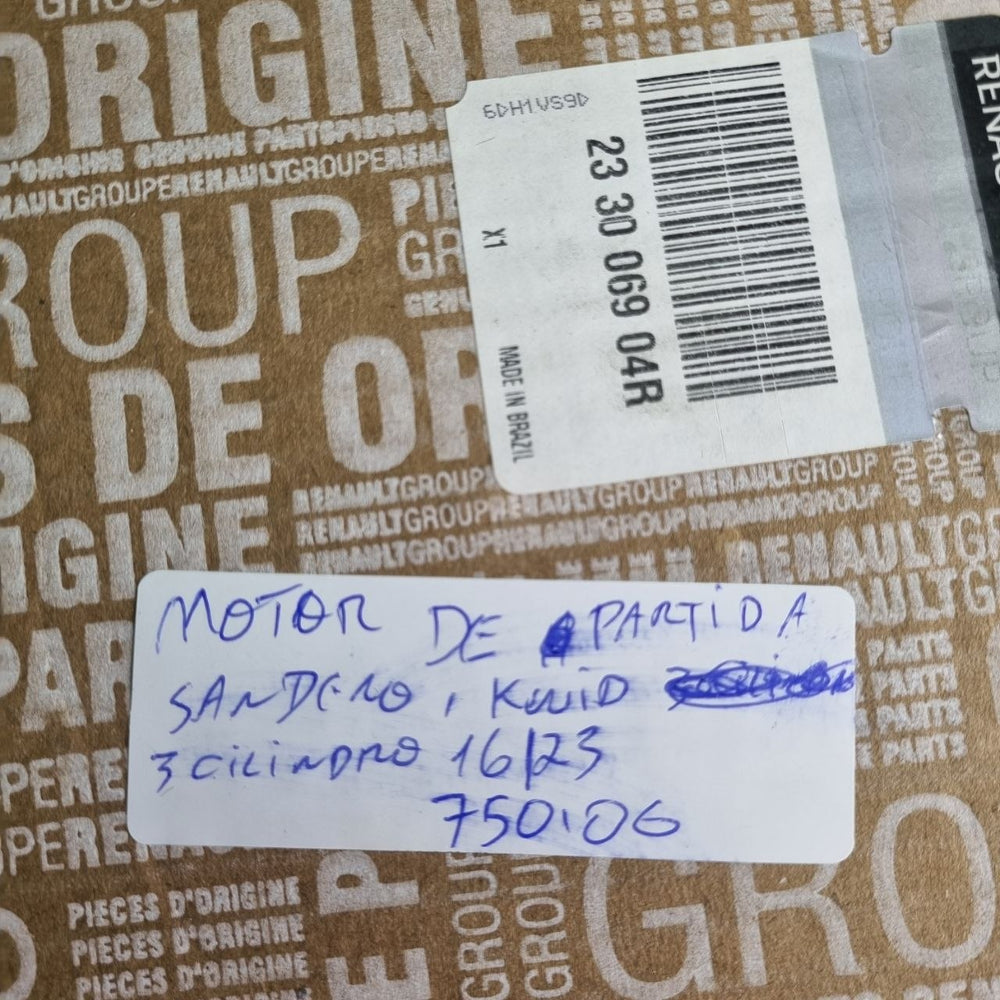 Motor de Partida Renault Sandero Kwid 2016/2023