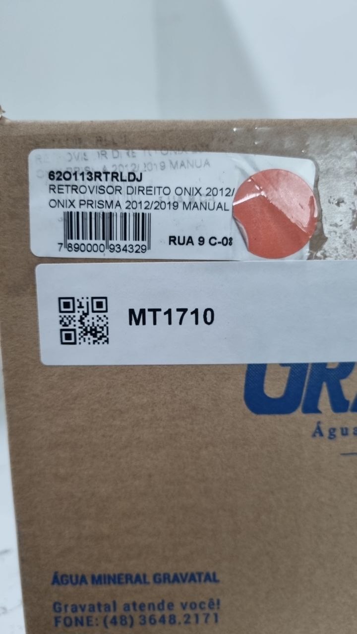 Retrovisor Externo Dir Chevrolet Onix/Prisma 2012/2019