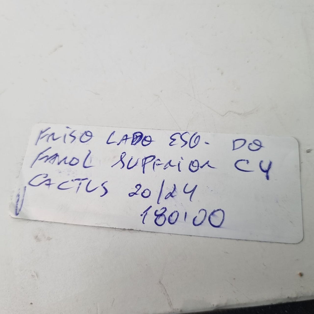 Friso Superior Farol Esquerdo Citroën C4 Cactus 2020/2024 Novo