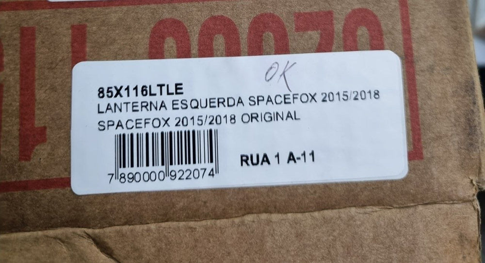 Lanterna Tras Esq Volkswagen SpaceFox 2015/2018