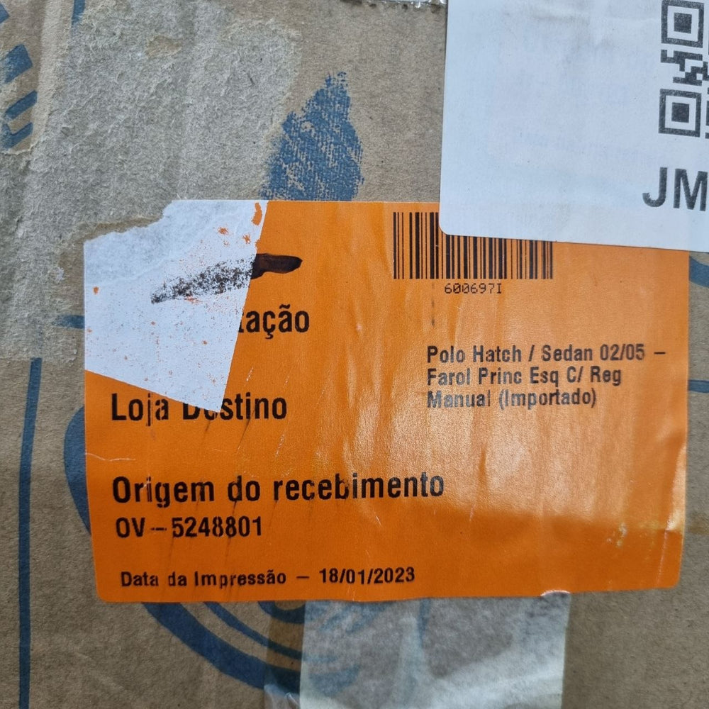 Farol Diant Esq Volkswagen Polo Hatch/Sedan 2002/2005