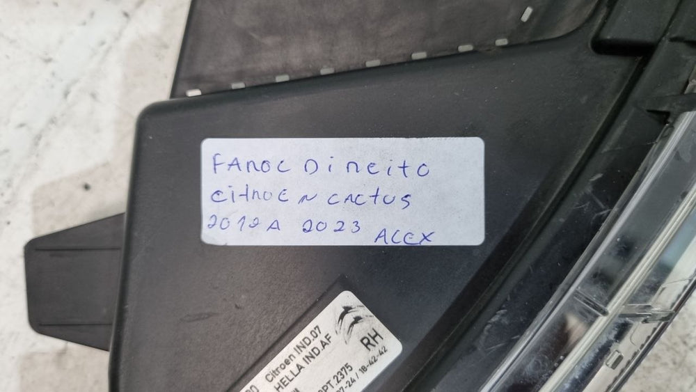 Farol léd superior lado direito Citroën C4 cactus 2020 a 2024