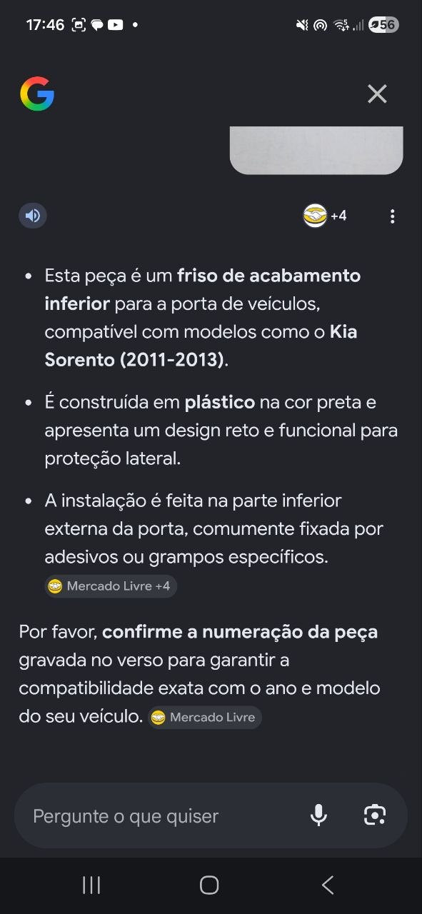 Friso Inferior Porta Kia Sorento 2011/2013 Novo