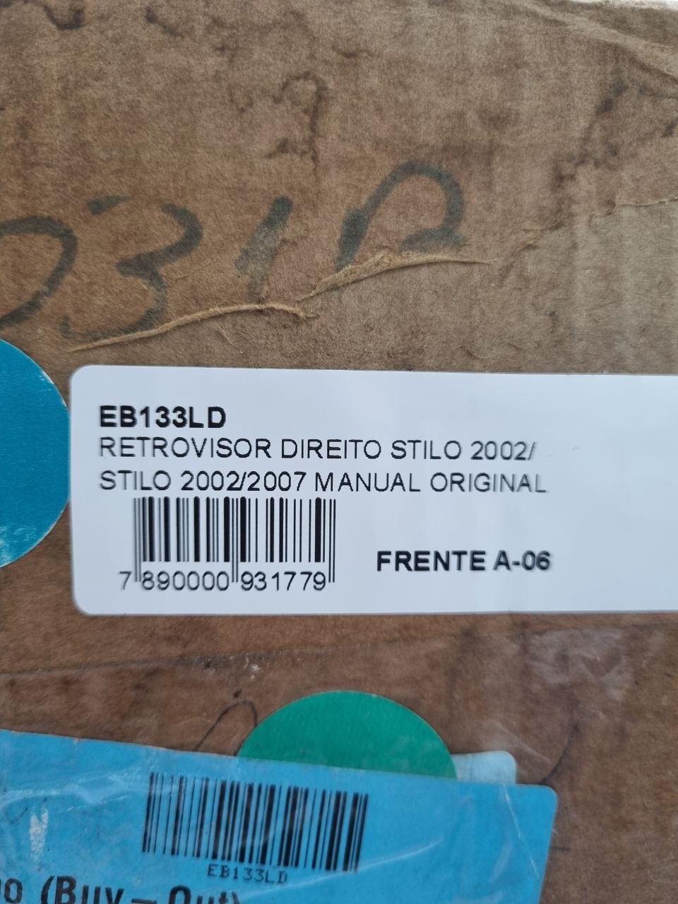 Retrovisor Externo Dir Manual Fiat Stilo 2002/2007