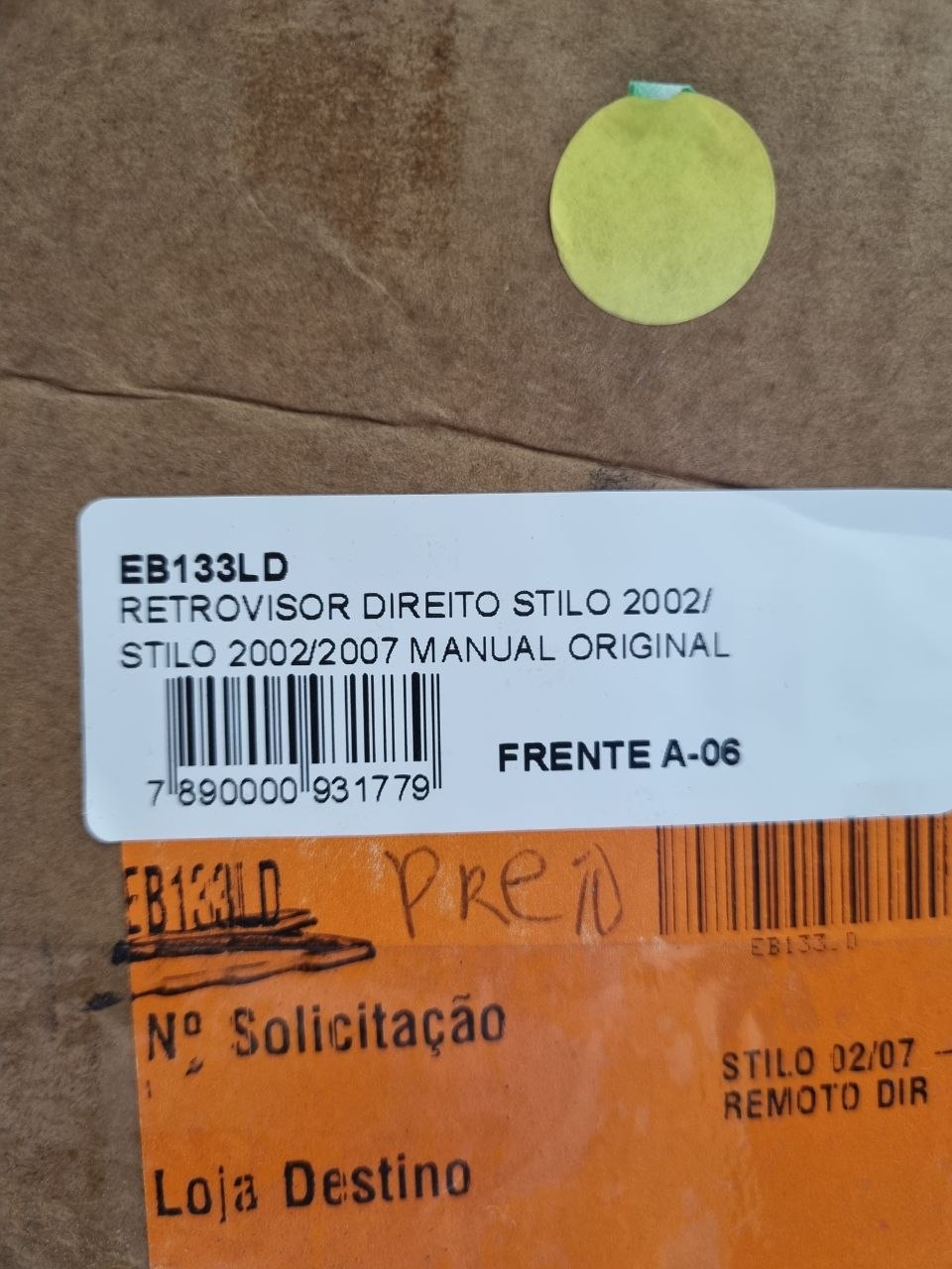 Retrovisor Externo Dir Fiat Stilo 2002/2007