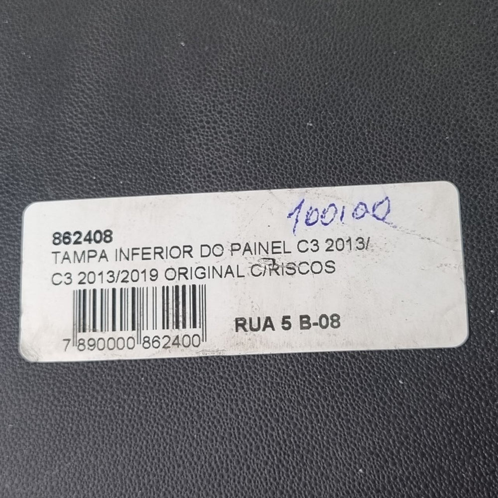 Tampa Inferior do Painel Citroën C3 2013/2019 Usado