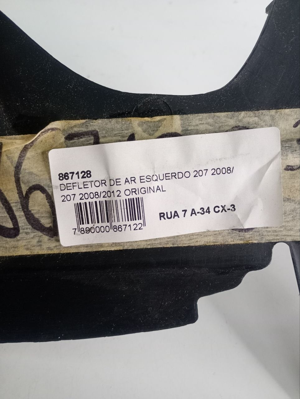 Defletor de Ar Esq Peugeot 207 2008/2012 - Original