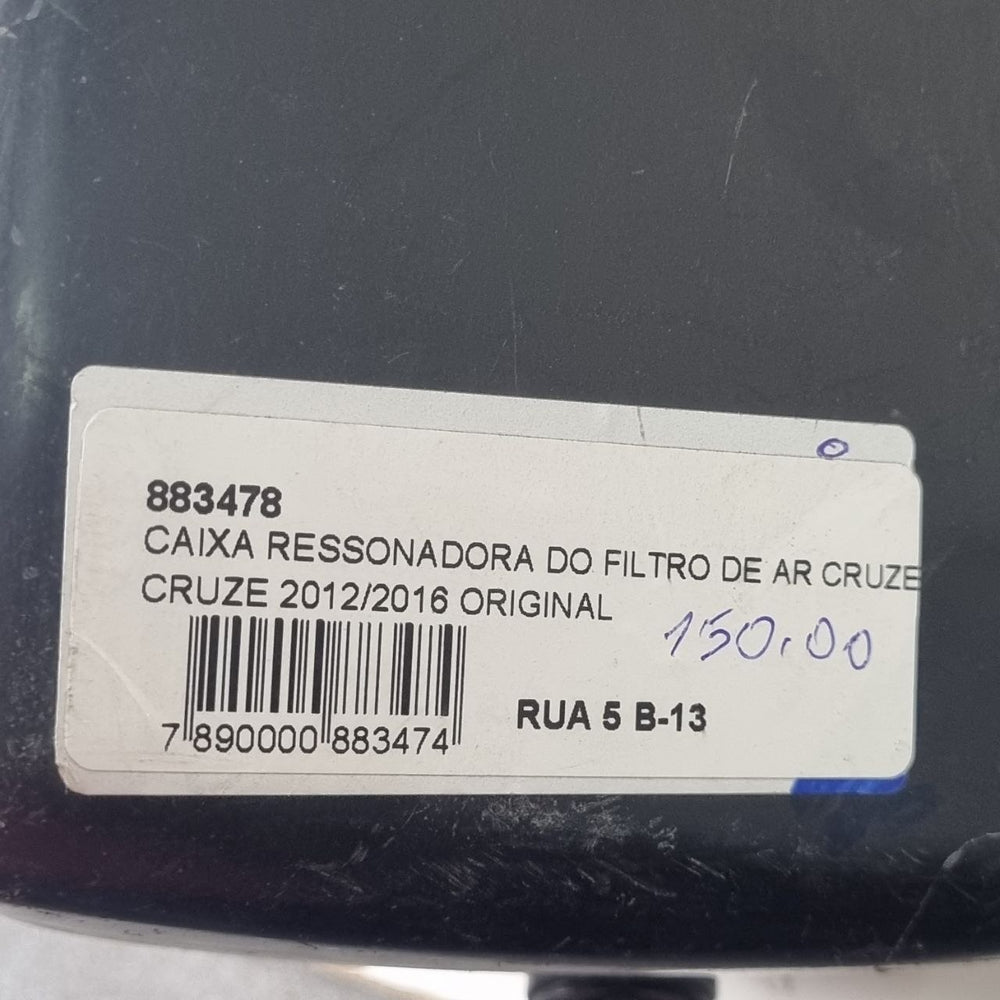 Caixa Ressonadora Filtro de Ar Chevrolet Cruze 2012/2016 Usada