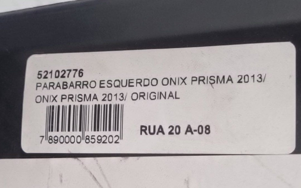 Parabarro Diant Esq Chevrolet Onix Prisma 2013/2019 -