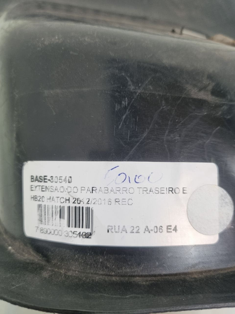 Extensão Parabarro Traseiro Esquerdo Hyundai HB20 Hatch 2012/2016 Usado