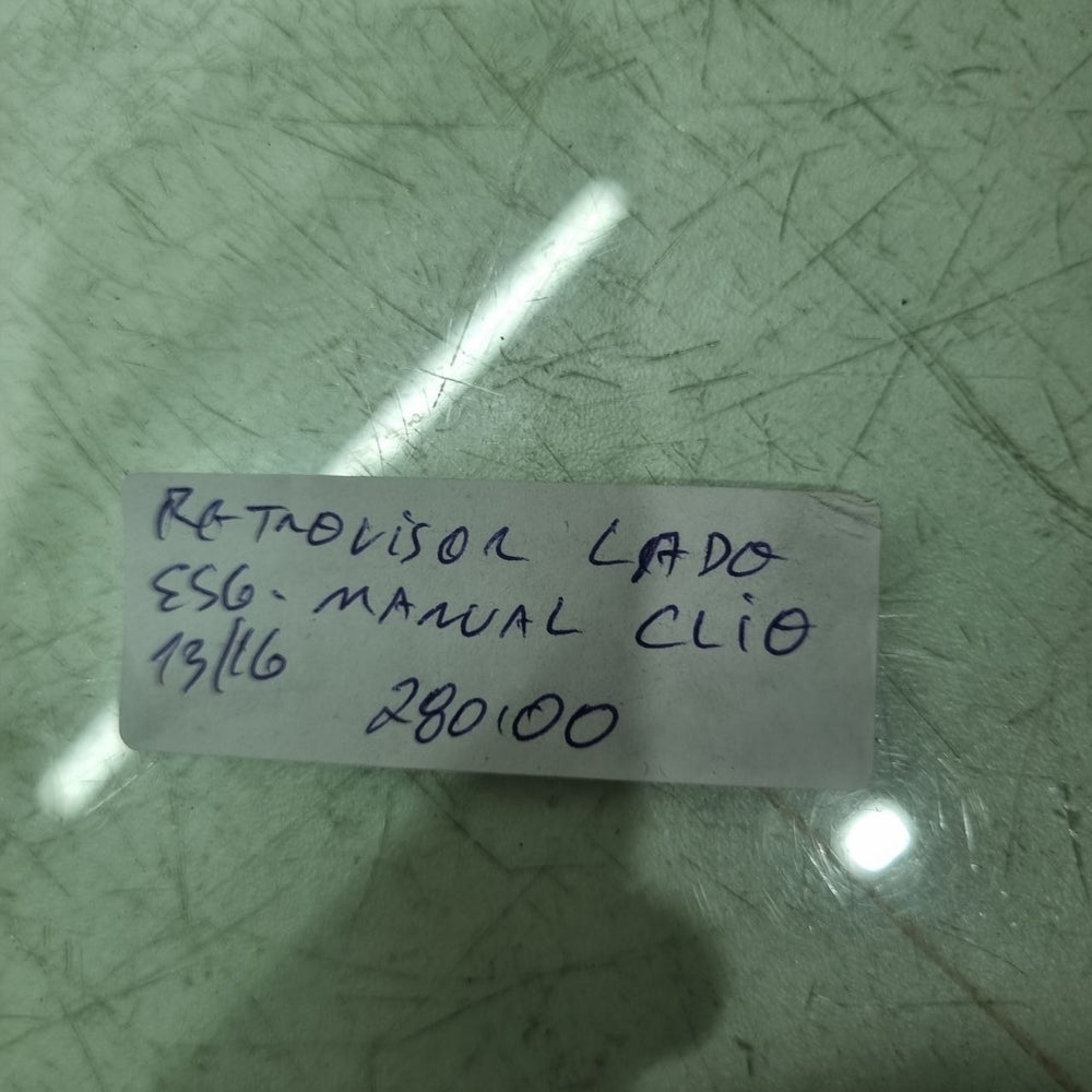 Retrovisor Externo Esq Manual Renault Clio 2013/2016