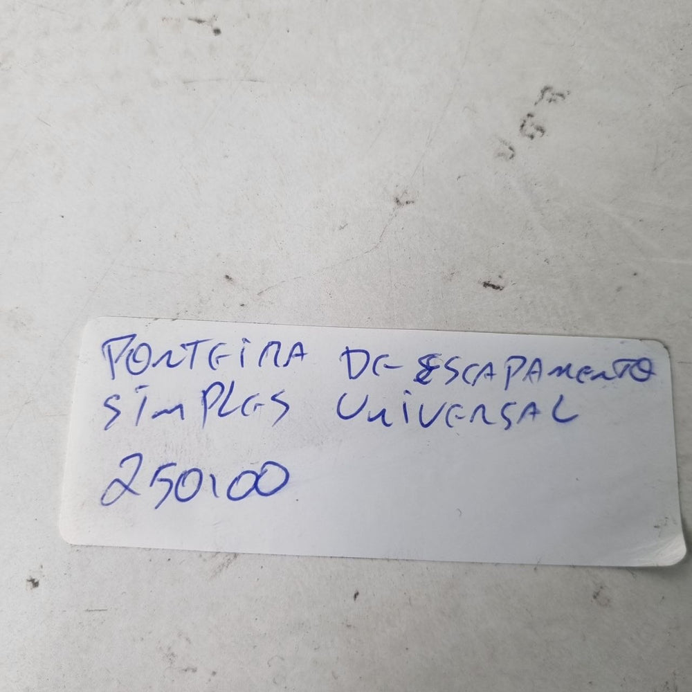 Ponteira de Escapamento Simples Universal Nova