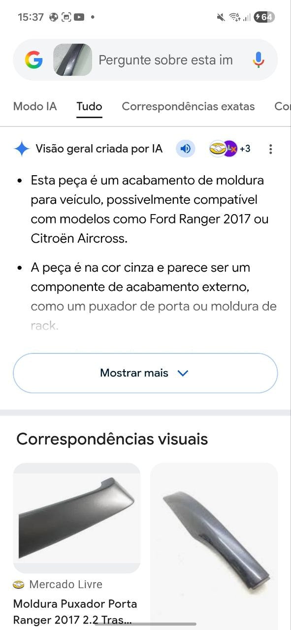 Moldura esq do pchoque Diant amarok 2010 a 2015