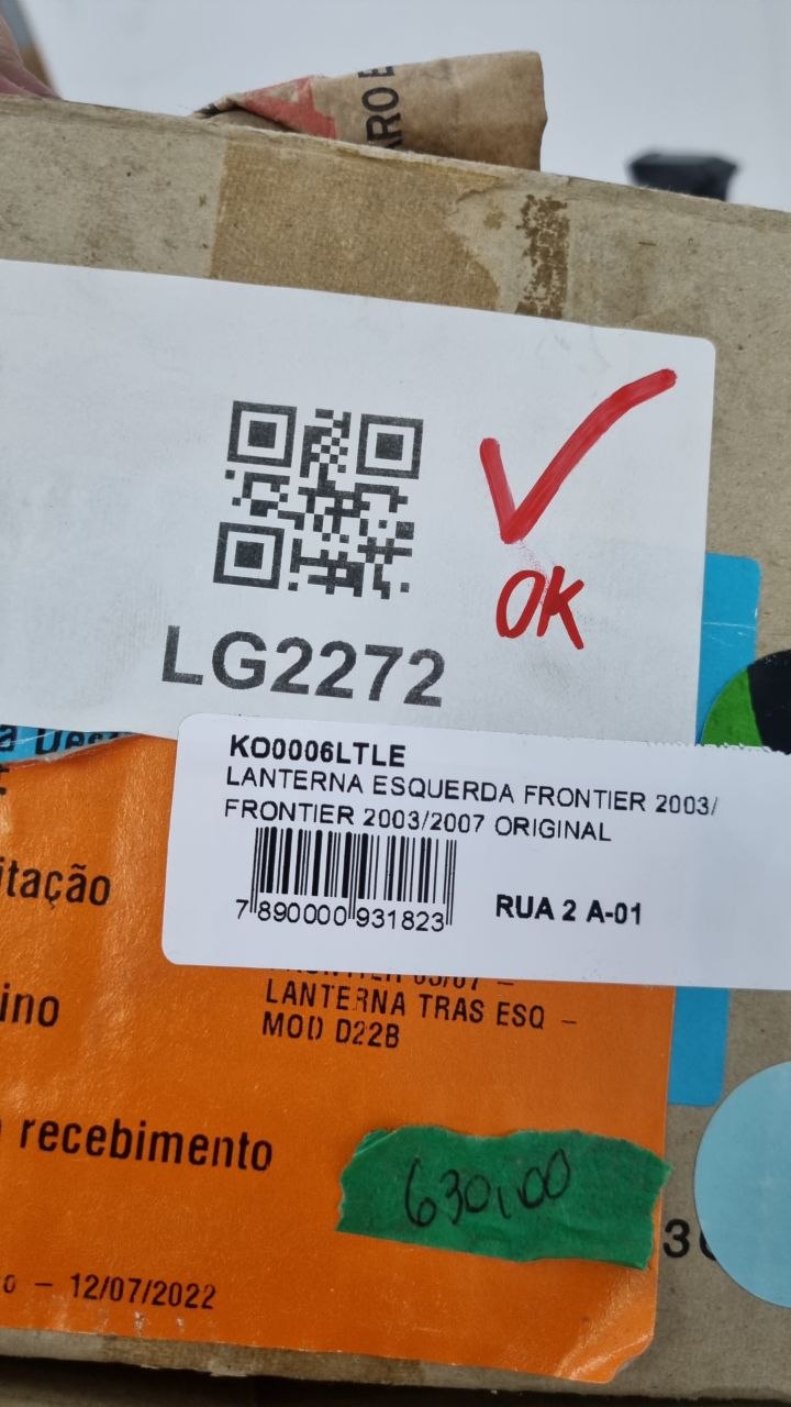 Lanterna Tras Esq Nissan Frontier 2003/2007