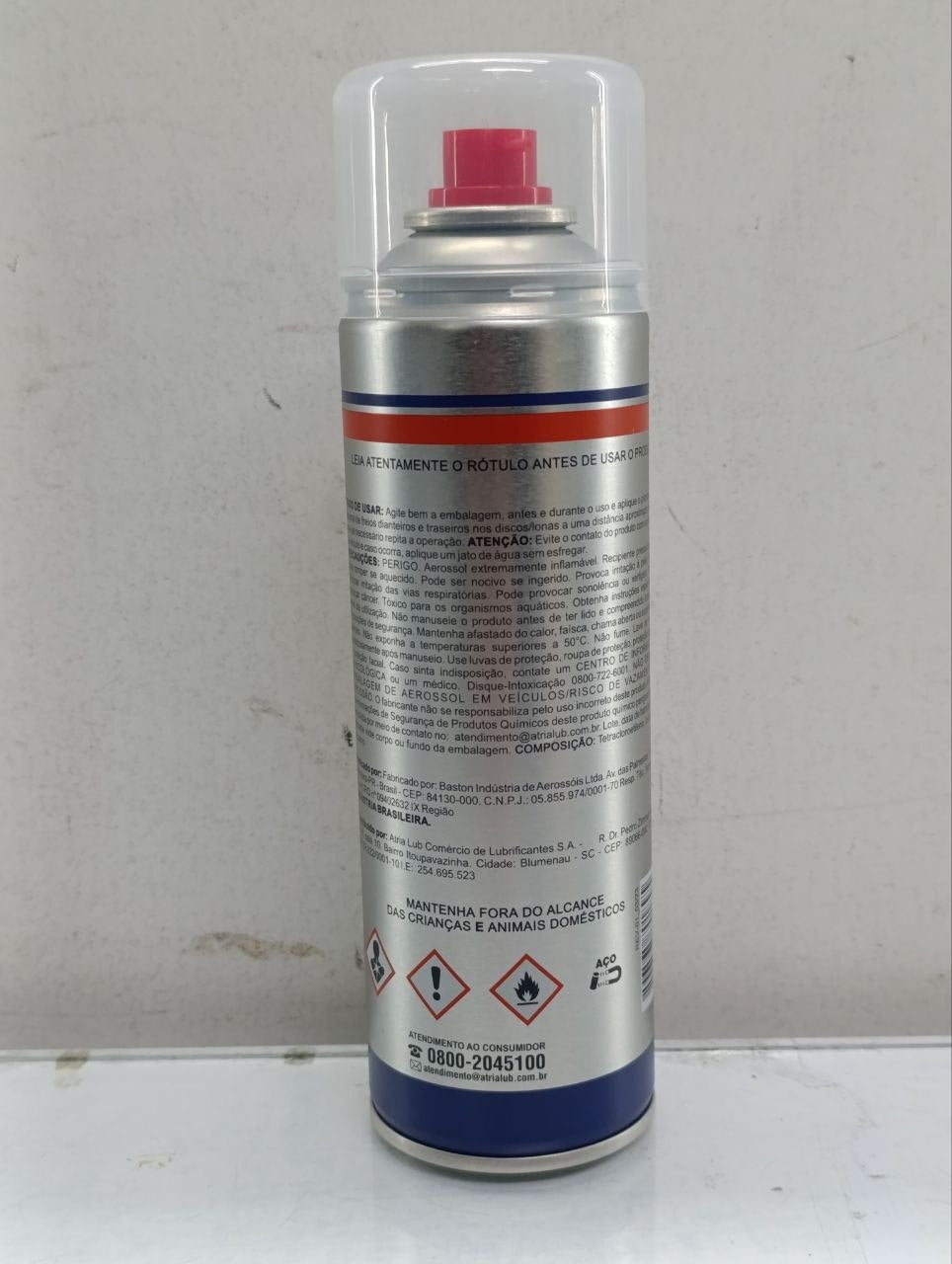 Limpa Freio Atria 300ML Remove Resíduos Sistema Freio
