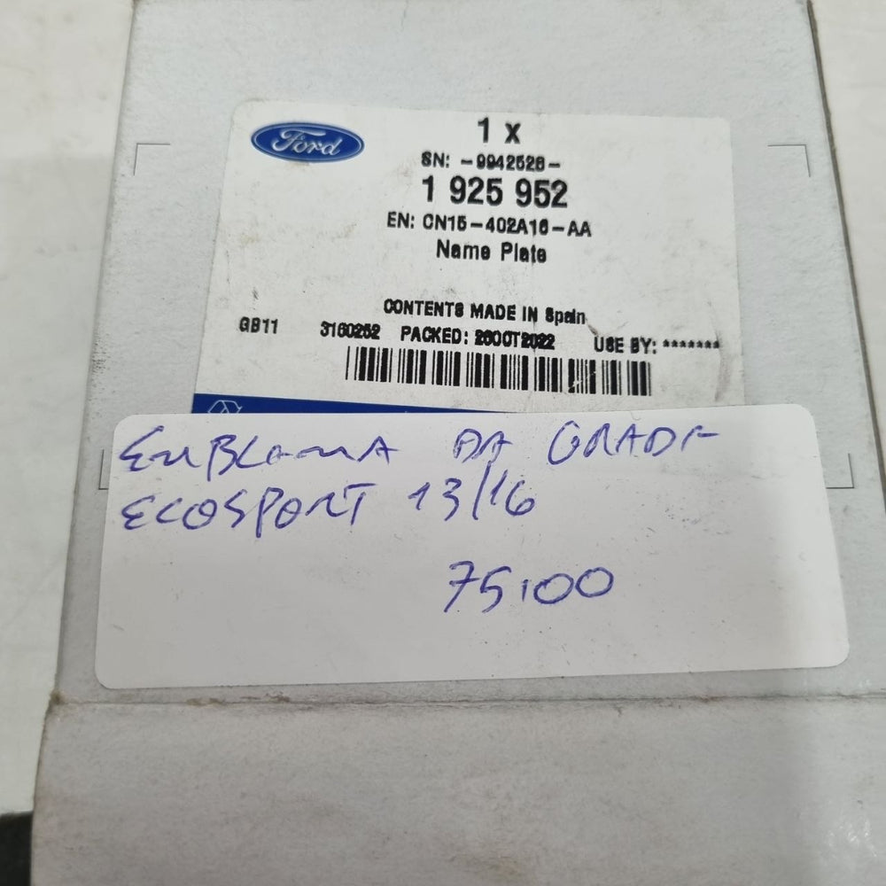 Emblema Grade Diant Ford EcoSport 2013/2016