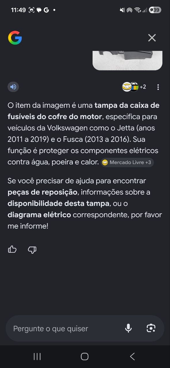 Tampa Caixa Fusíveis Motor Volkswagen Jetta 2011/2019