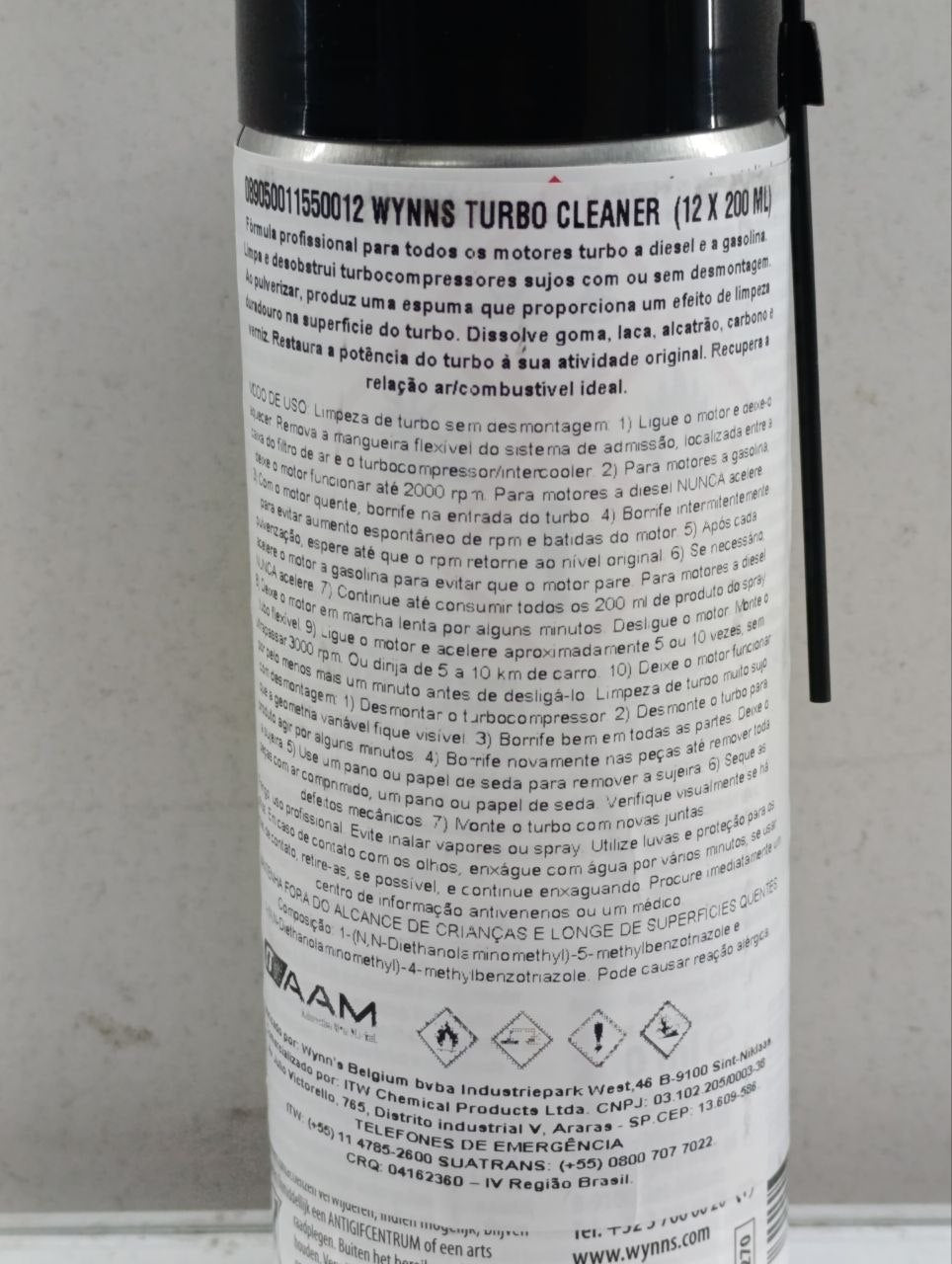 Wynn's Turbo Cleaner 200ML Limpeza Turbo Diesel/Gasolina