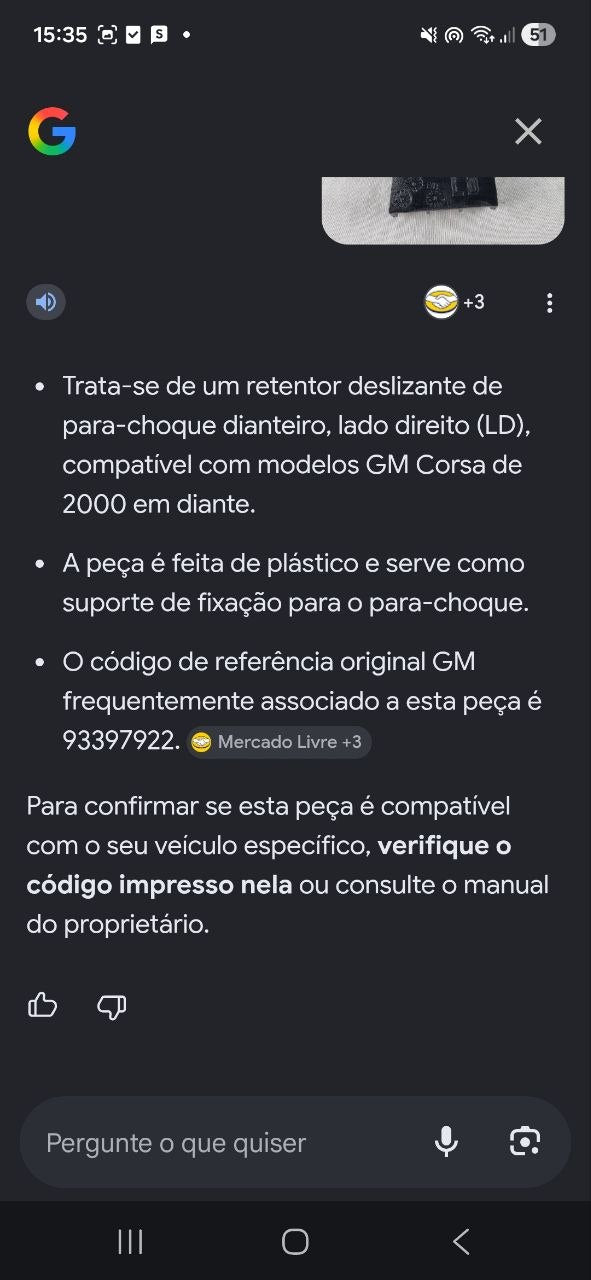 Retentor Deslizante Para-choque Diant Dir GM Corsa 2000/2012