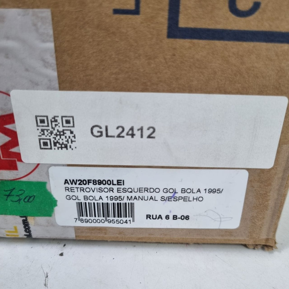 Retrovisor Esq Manual S/Espelho Volkswagen Gol Bola 1995/2005