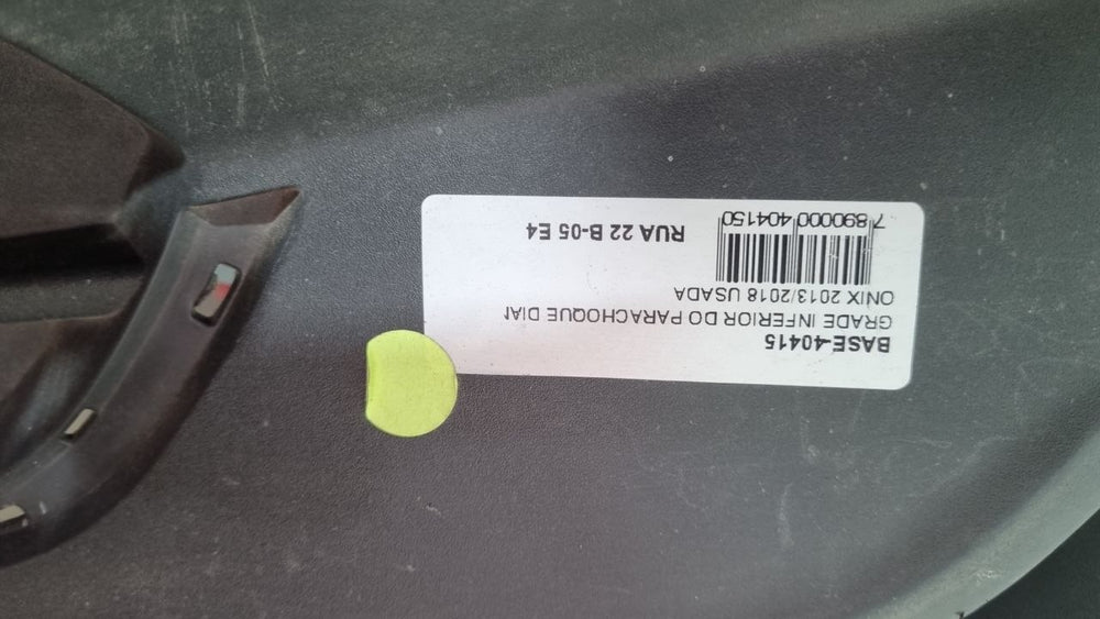 Grade Inf Parachoque Diant Chevrolet Onix 2013/2018