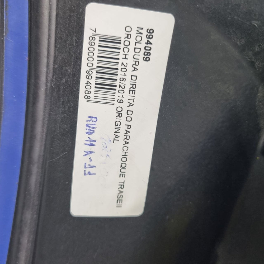 Moldura Parachoque Tras Dir Renault Oroch 2016/2019