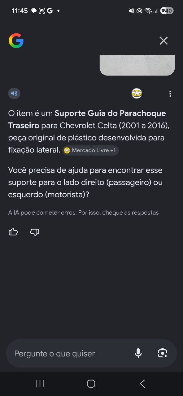 Suporte Guia Parachoque Tras Chevrolet Celta 2001/2016