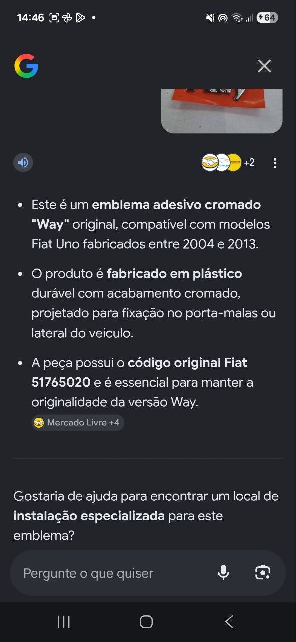 Emblema Way Fiat Uno 2004/2013 Novo