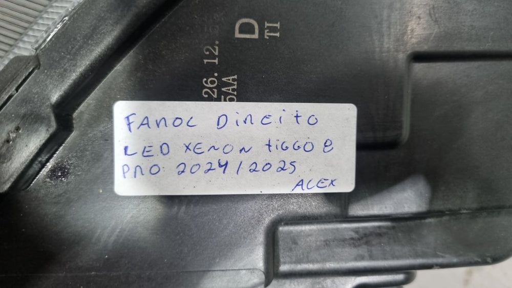 Farol Diant Dir Chery Tiggo 8 2024/2025
