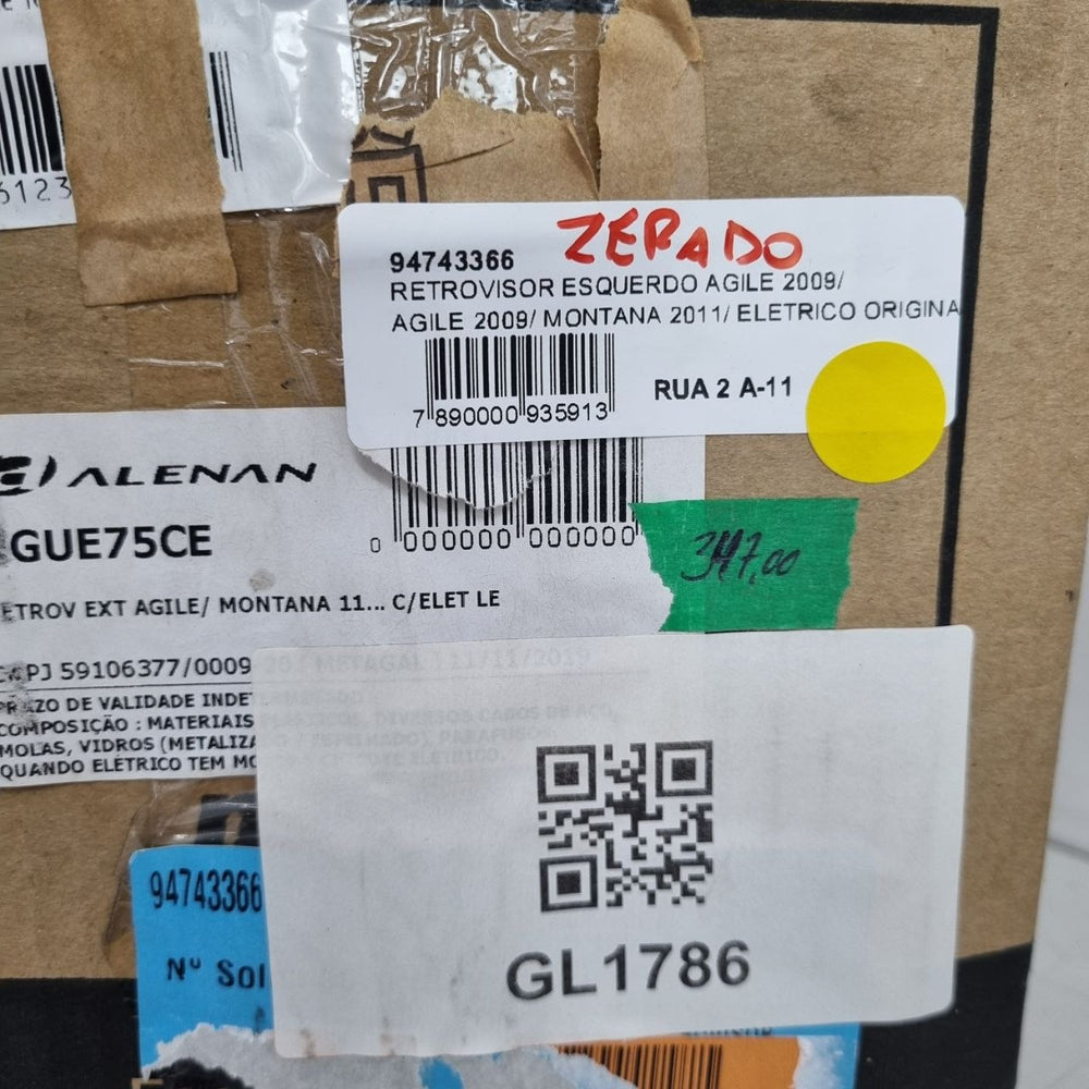Retrovisor Externo Esq Chevrolet Agile/Montana 2009/2013