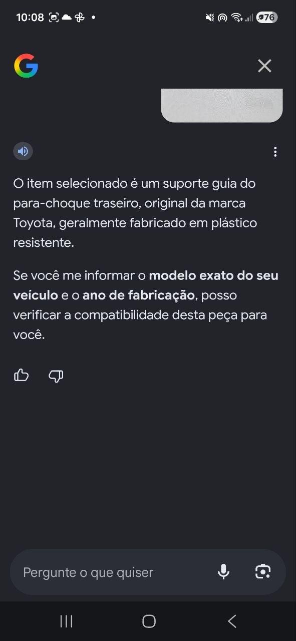 Suporte Guia Para-choque Tras Dir Toyota Hilux 2016/2023